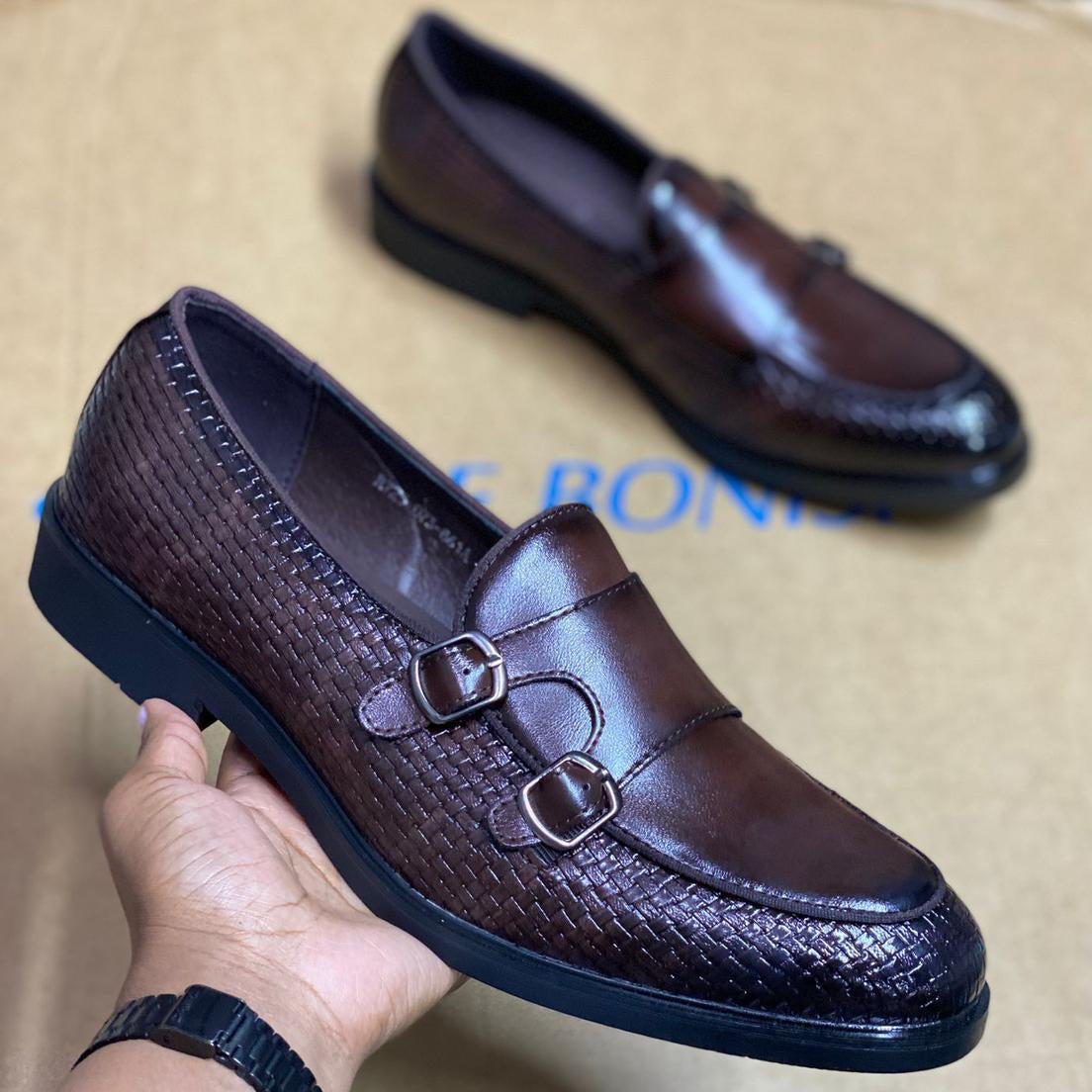 Classy Rubber Sole Normal Fitting Men's Shoes Size 40 to 45 Brown