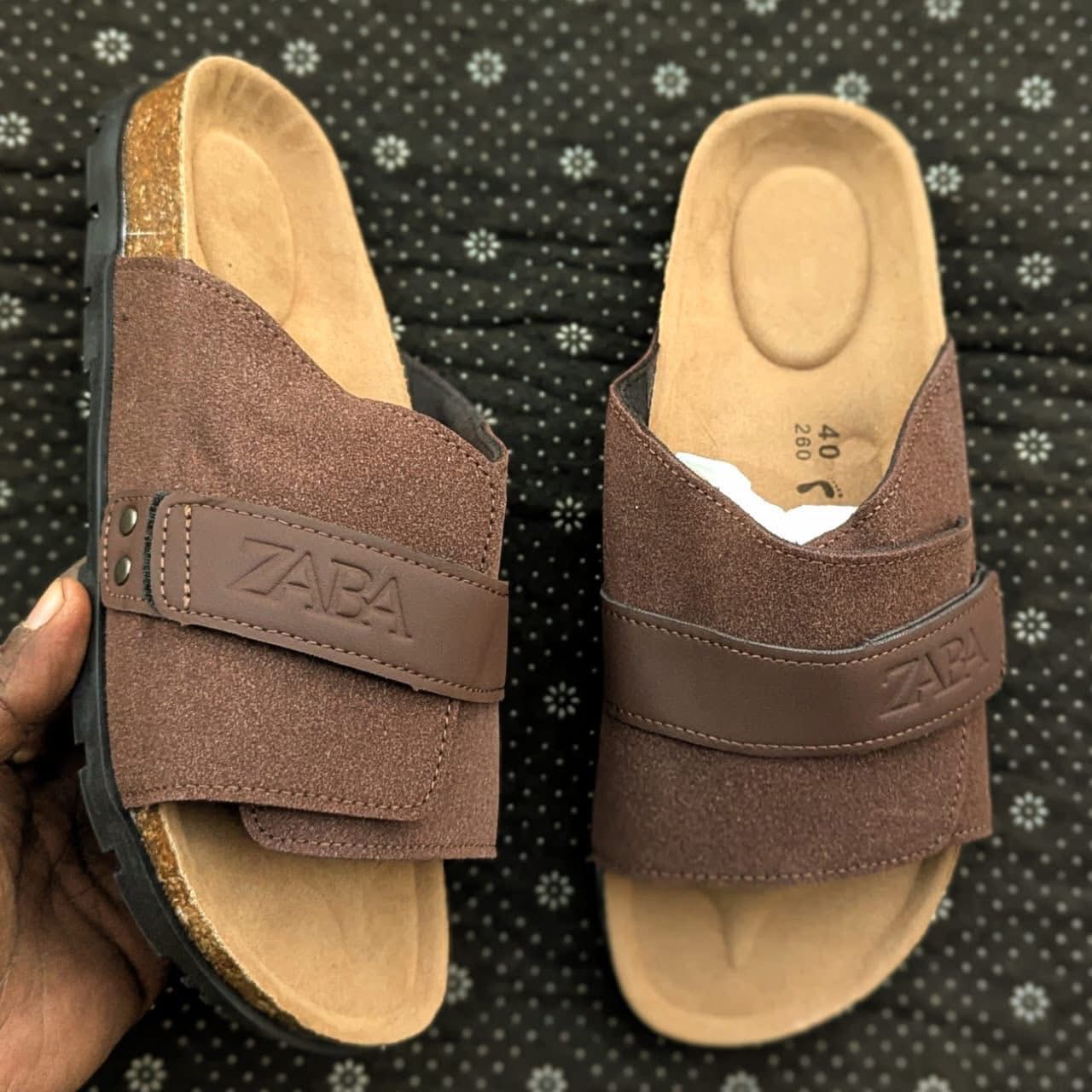 Zara Suede Rubber Sole Men's Sandals Size 40 - 45 - Brown