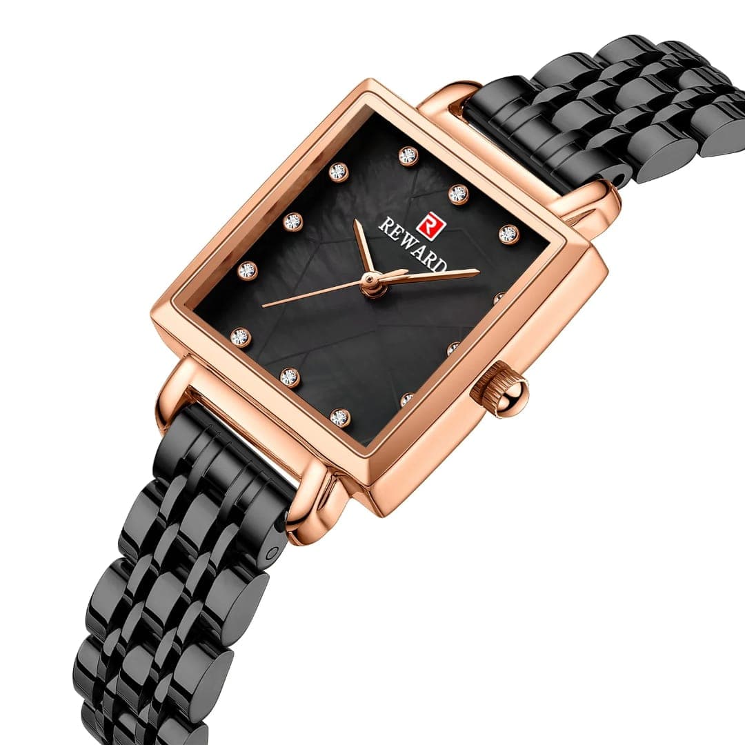 REWARD Ladies Watch Stainless Steel Water Resistant Battery Powered Ladies Watch