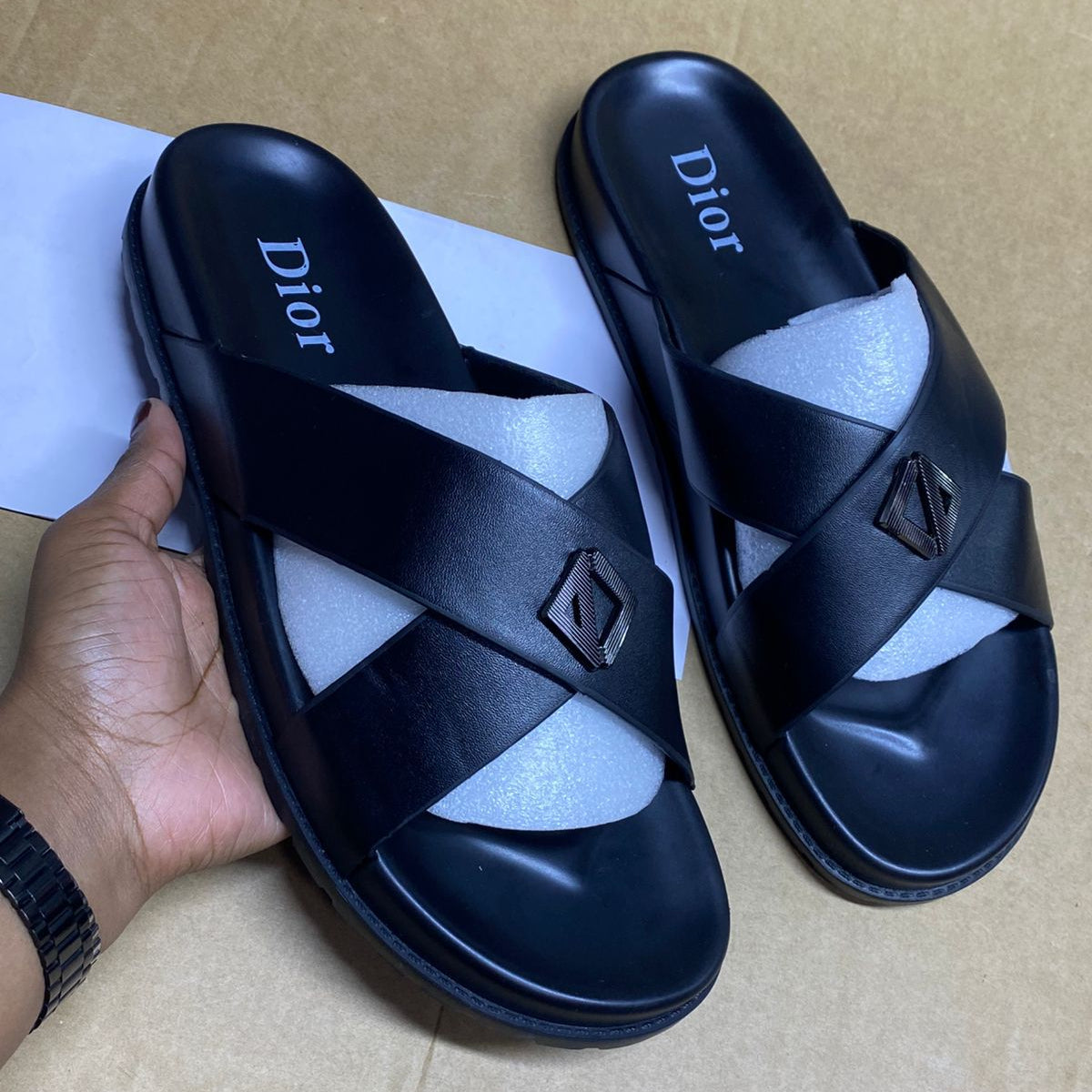 Dior Rubber Sole Men's Sandals Size 40 - 45