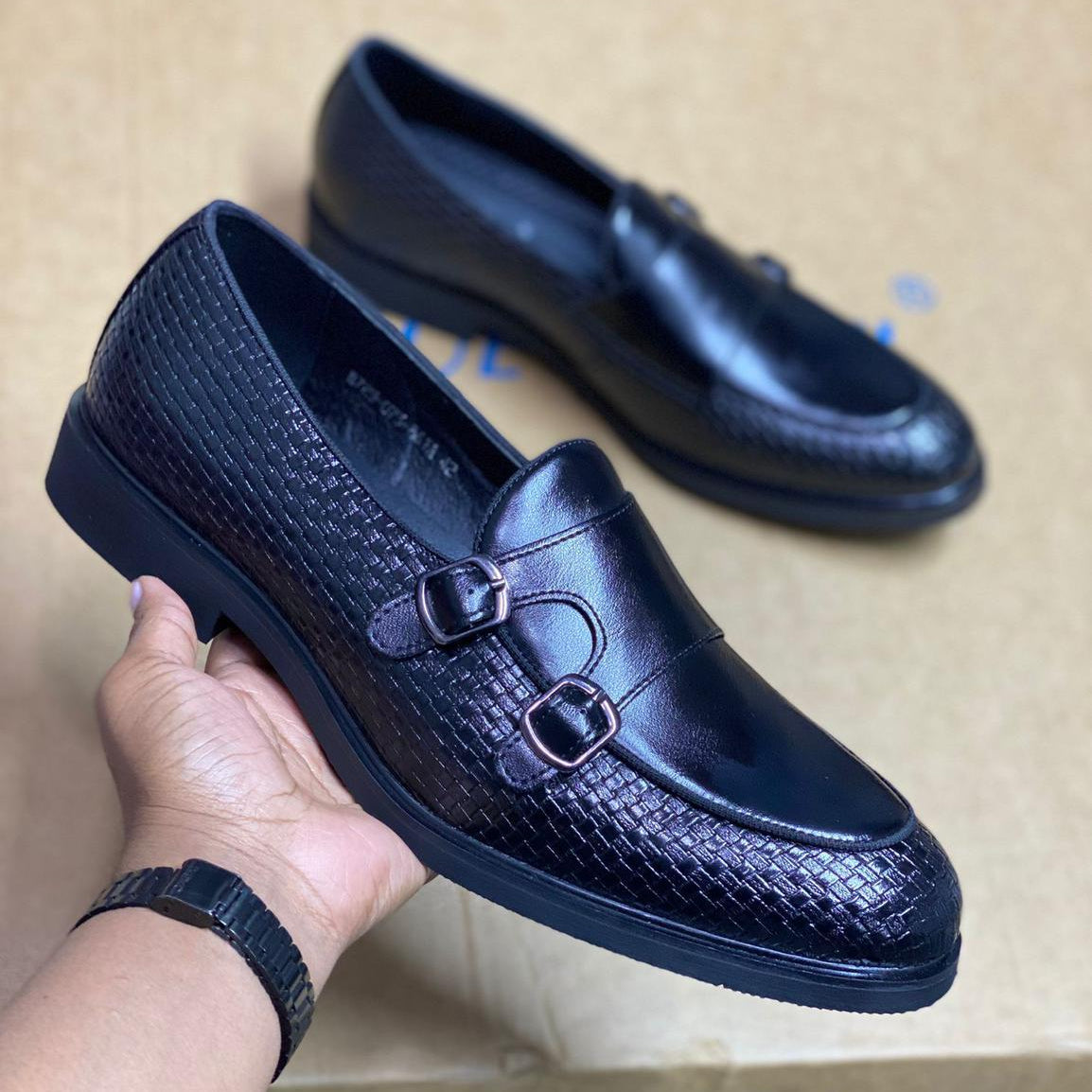 Classy Rubber Sole Normal Fitting Men's Shoes Size 40 to 45 Black